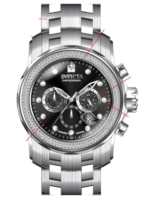 Invicta Invicta Pro Diver 37986 Men's Quartz Watch - 48mm - With 180 Diamonds