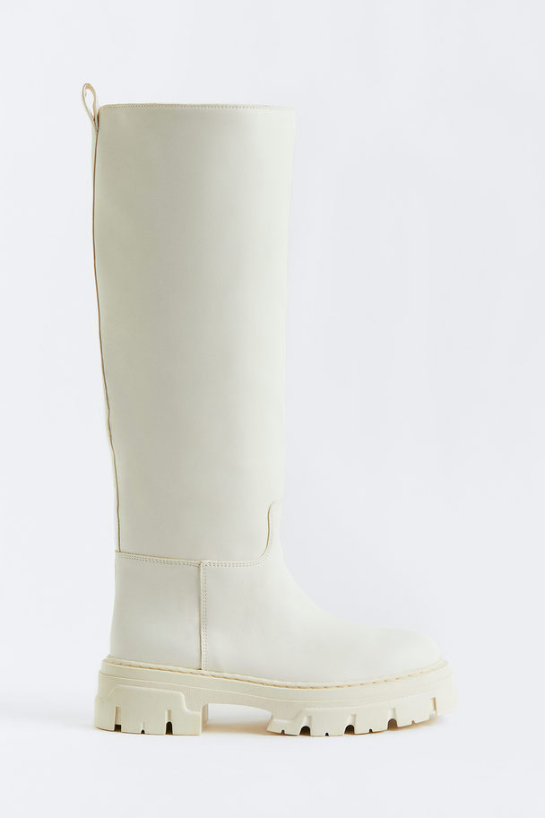 H&M Knee-high Boots White