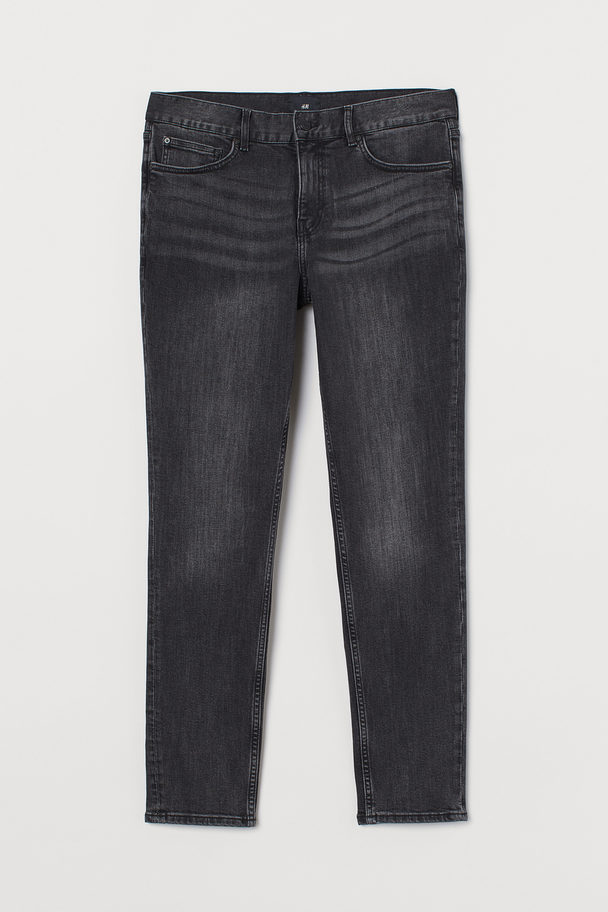 H&M Skinny Jeans Zwart Washed Out