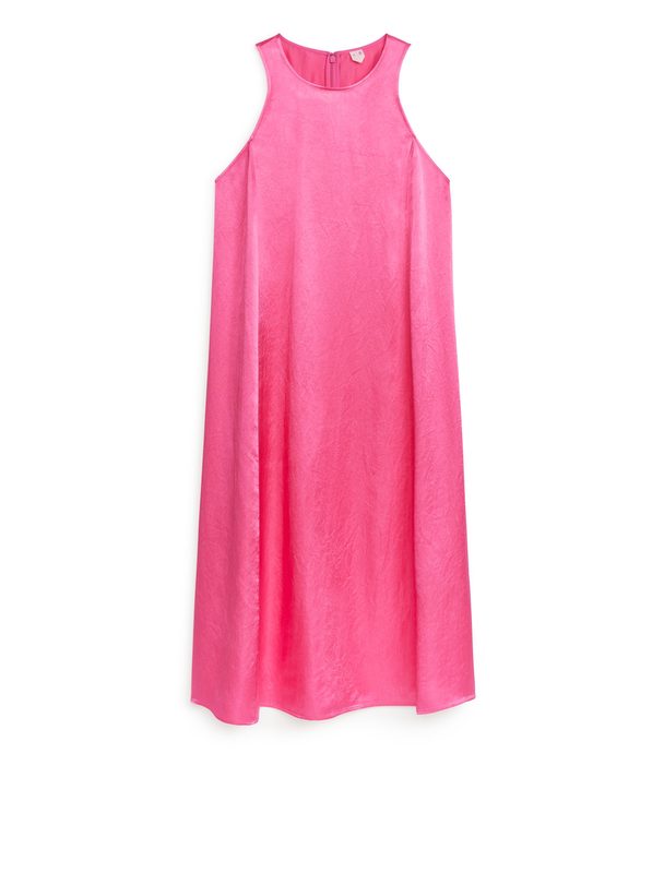 ARKET Satin Dress Pink