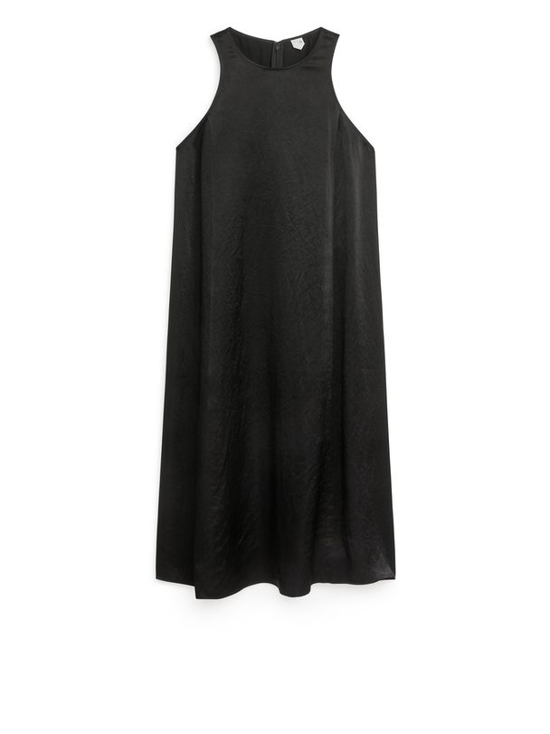 ARKET Satin Dress Black