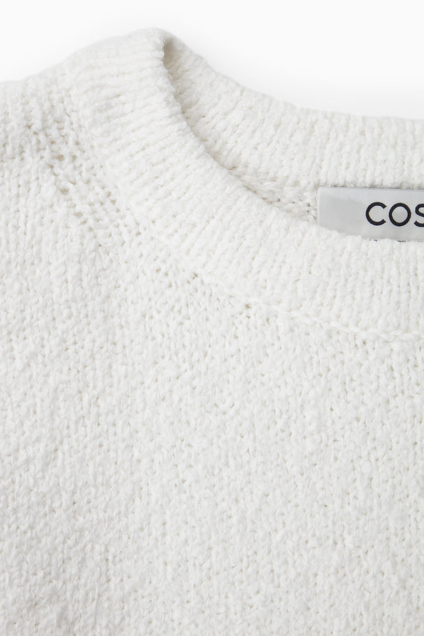 COS Bouclé-knit Jumper Off-white