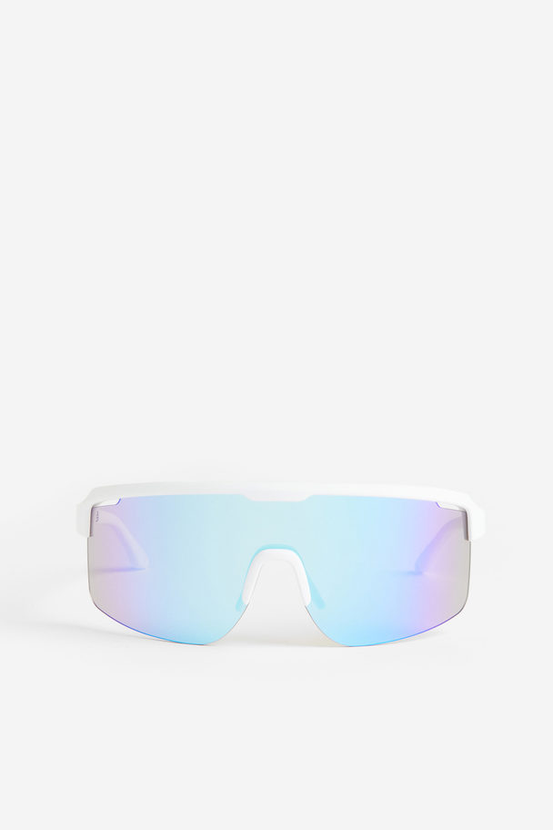 H&M Sport-Sonnenbrille Weiß