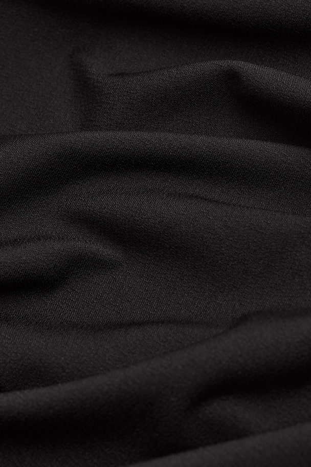 H&M Square-neck Jersey Dress Black
