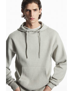 Relaxed-fit Knitted Hoodie Grey