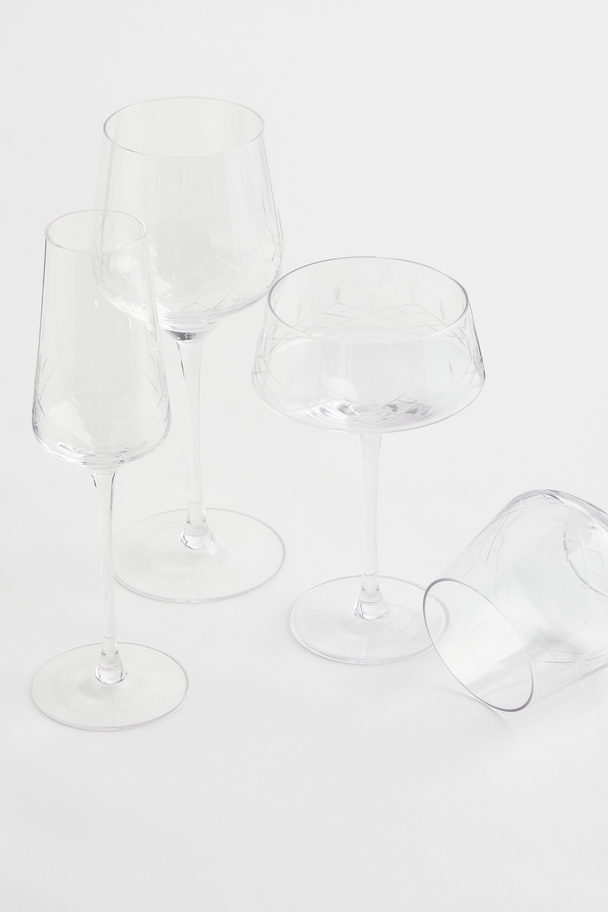 H&M HOME Champagne Coupe Clear Glass