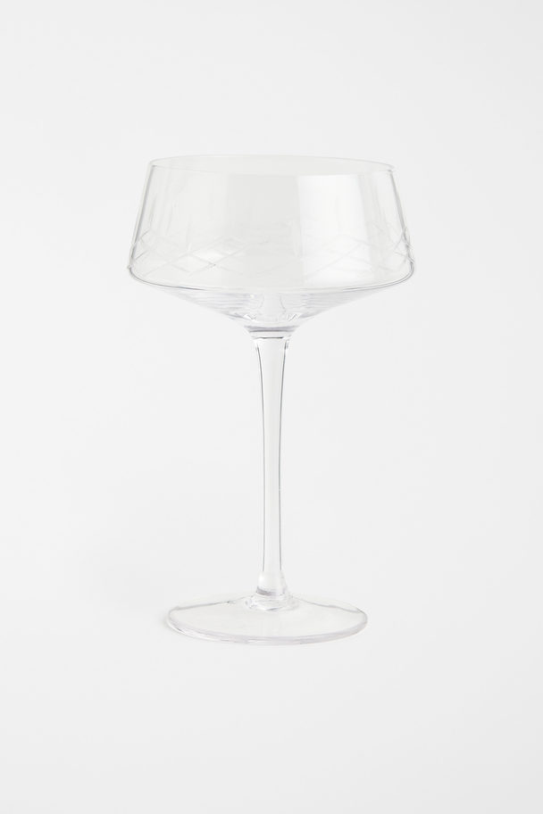H&M HOME Champagne Coupe Clear Glass