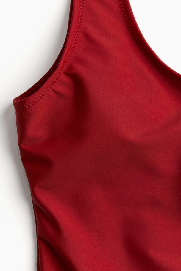 H&M Firm Shape Swimsuit Dark Red