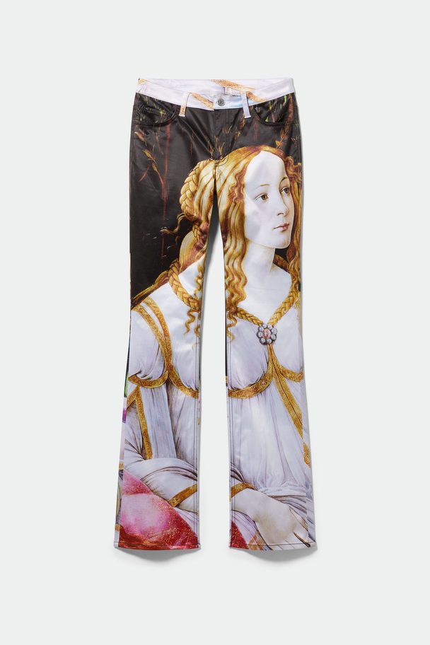 Weekday Venus Placement Print Trousers Renaissance