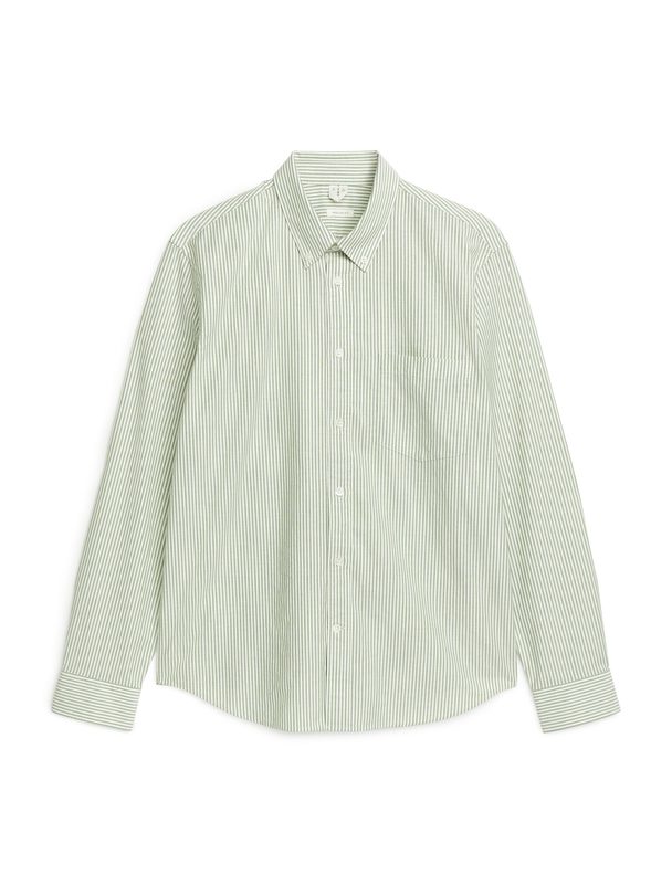 ARKET Oxfordskjorta Grön/randig