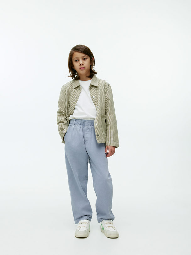 ARKET Relaxed Chino Trousers Dusty Blue