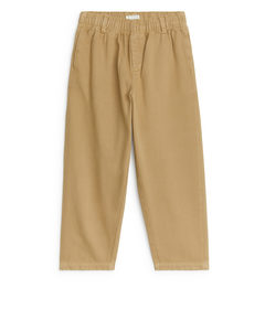 Relaxed Chino Trousers Beige