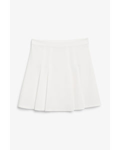Mini Tennis Skirt White