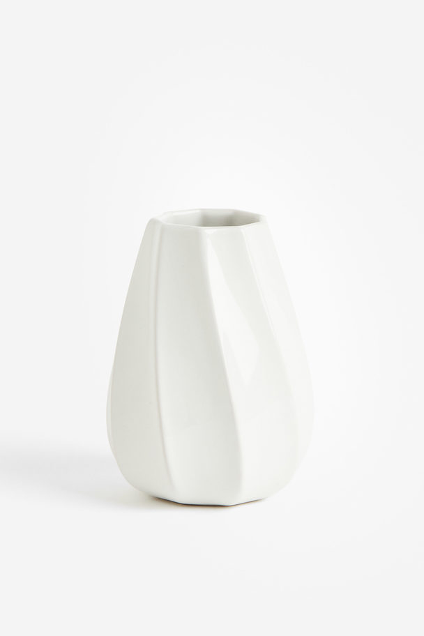 H&M HOME Lille Vase I Stentøj Hvid
