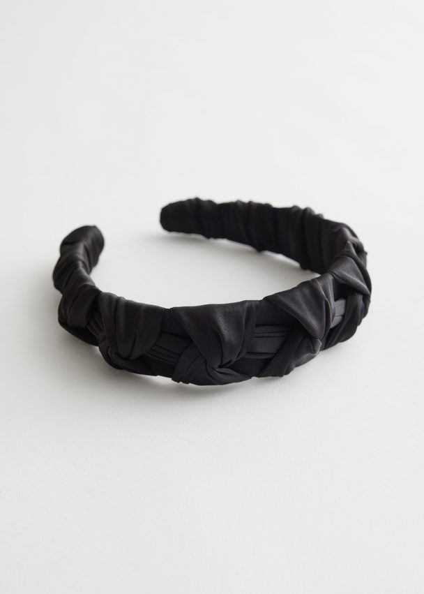 & Other Stories Twisted Alice Headband Black