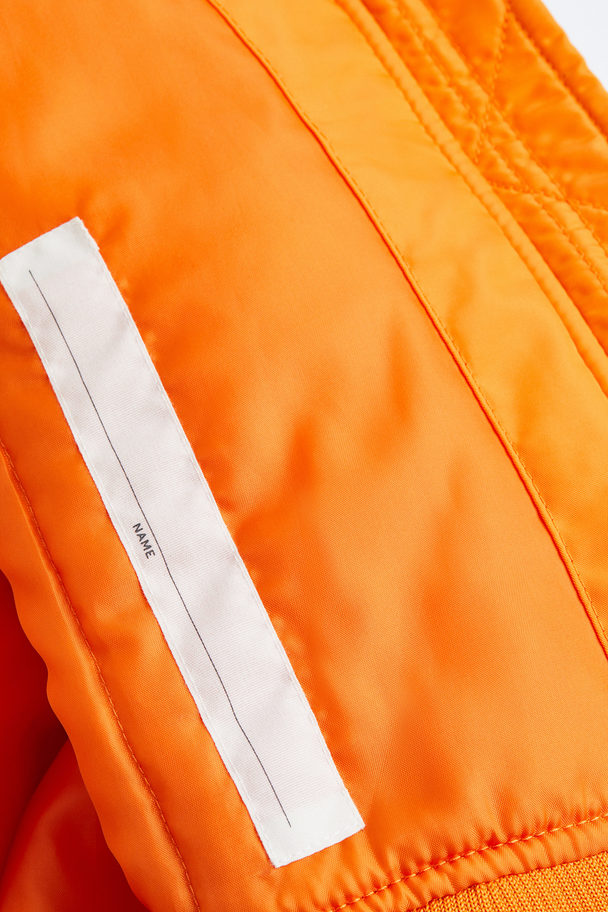 H&M Padded Bomber Jacket Orange