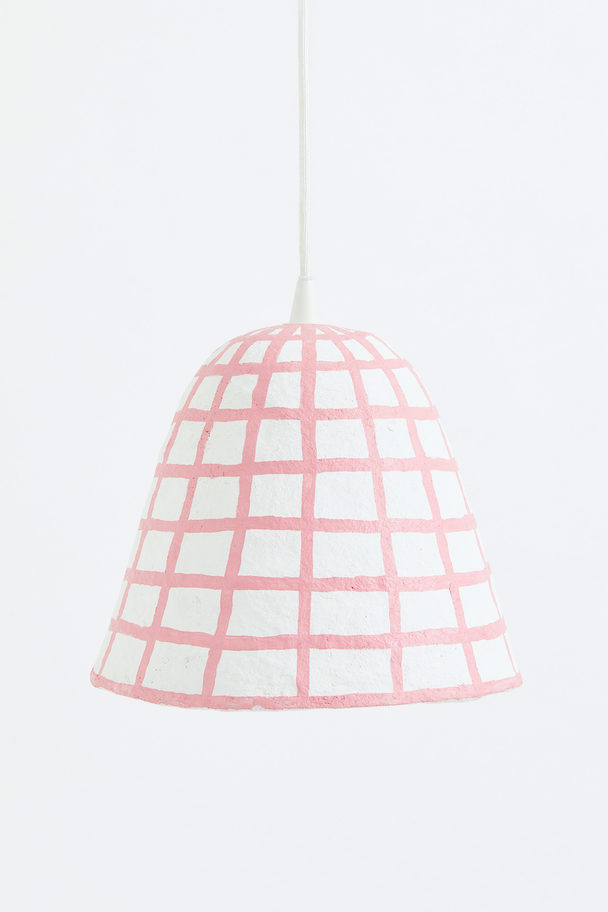 H&M HOME Papier-maché Pendant Light Light Pink/white