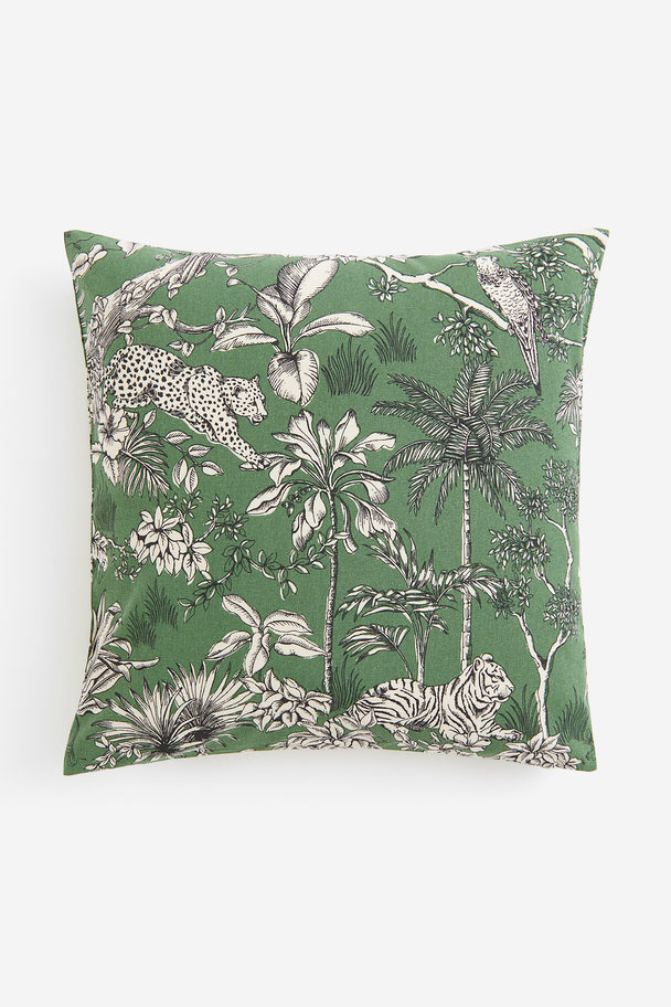 H&M HOME Patterned Cushion Cover Green/patterned