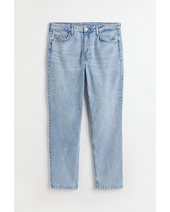H&m+ Vintage Straight High Jeans Lys Denimblå