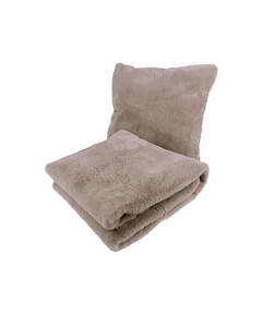 Pillow &amp; Blanket Aimee 525 2er-Set taupe