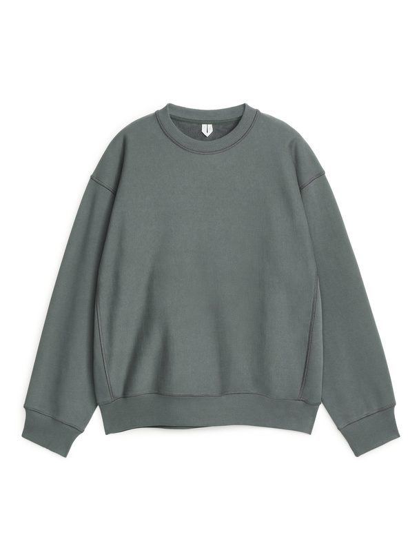 Arket Loose Heavyweight Sweatshirt Dark Grey