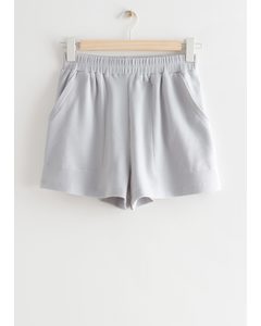 Textured Shorts Grey