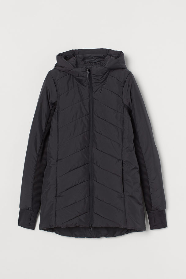 H&M Quilted Outdoor Jacket Black
