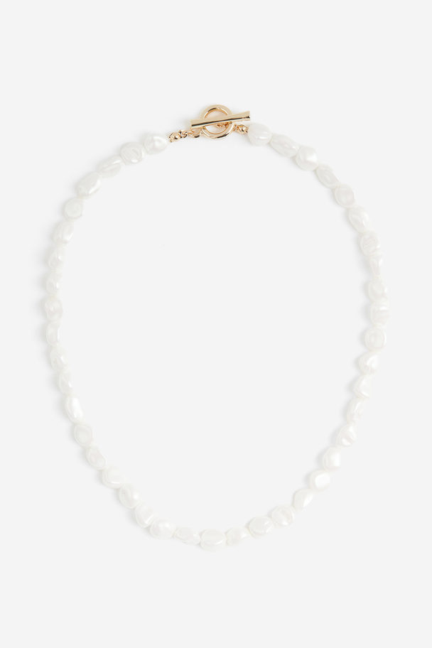 H&M Perlenkette Weiß