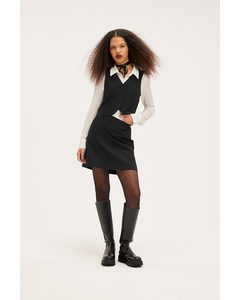 Black A-line Mini Skirt Black