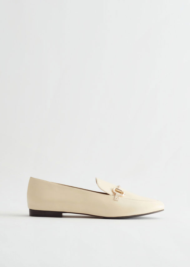 & Other Stories Equestrian Buckle Loafers Vanilla