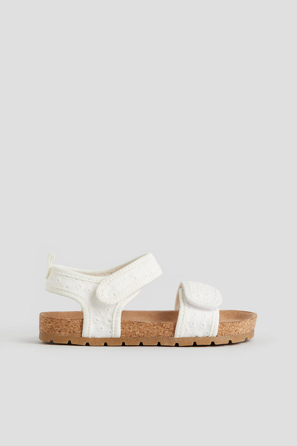 H&M Ankle Strap Sandals White