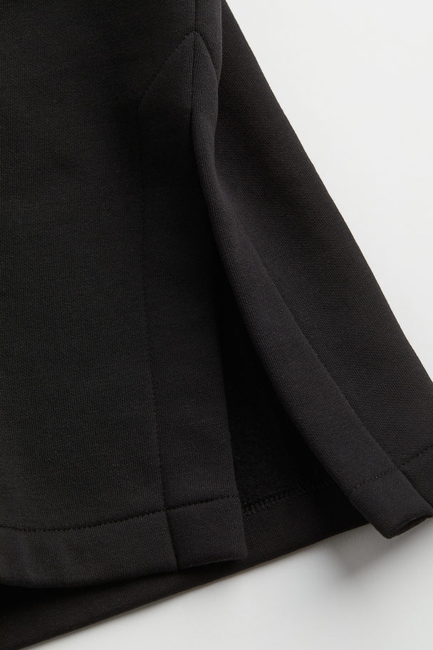 H&M Hooded Sweatshirt Dress Black