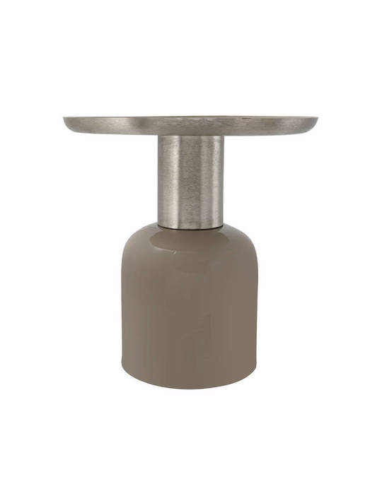 360Living Sidetable Art Deco 825 Taupe / Silver