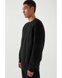 Oversized-fit Teddy Sweatshirt Black