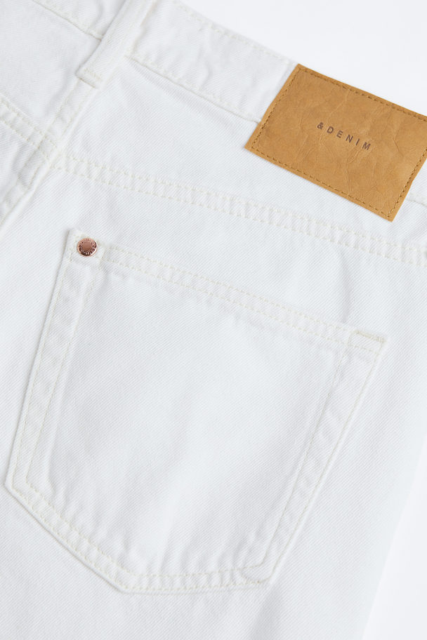 H&M Baggy Low Jeans White