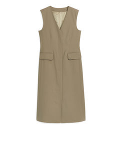 Wool-blend Vest Dress Mole