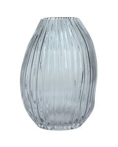 Glass Vase Sidney 125 grey