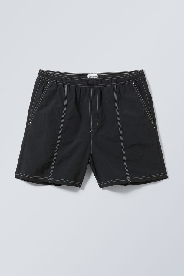 Weekday Lockere Shorts Fred Schwarz