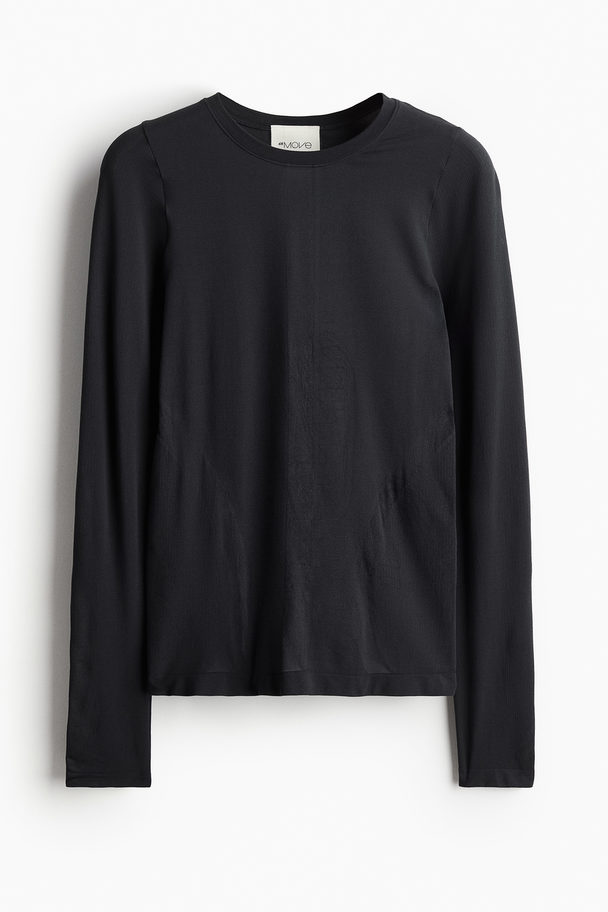 H&M DryMove™ Sportshirt Schwarz