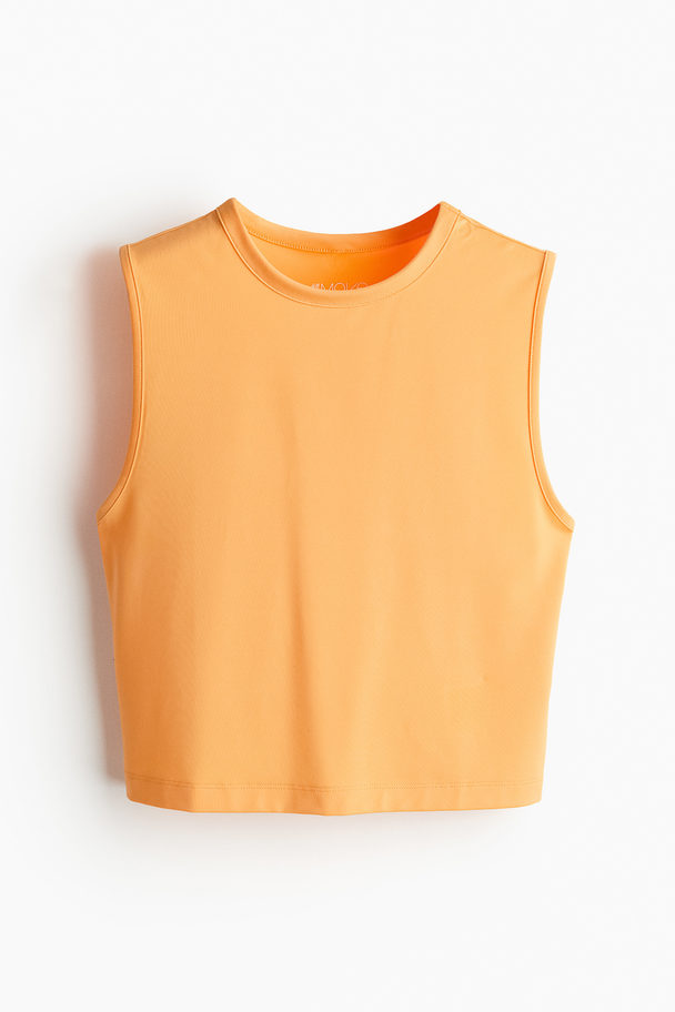 H&M DryMove™ Kurzes Sporttop Orange