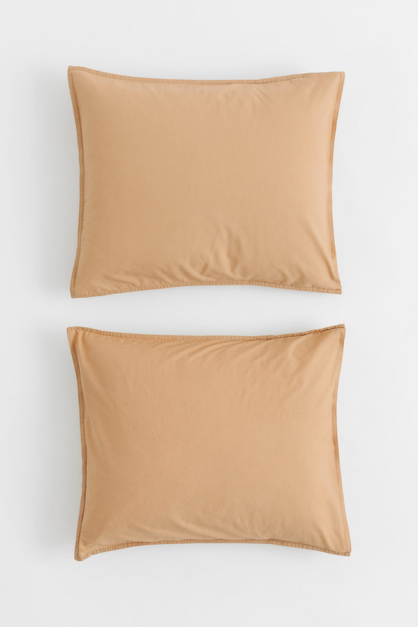 H&M HOME 2-pack Cotton Pillowcases Yellow