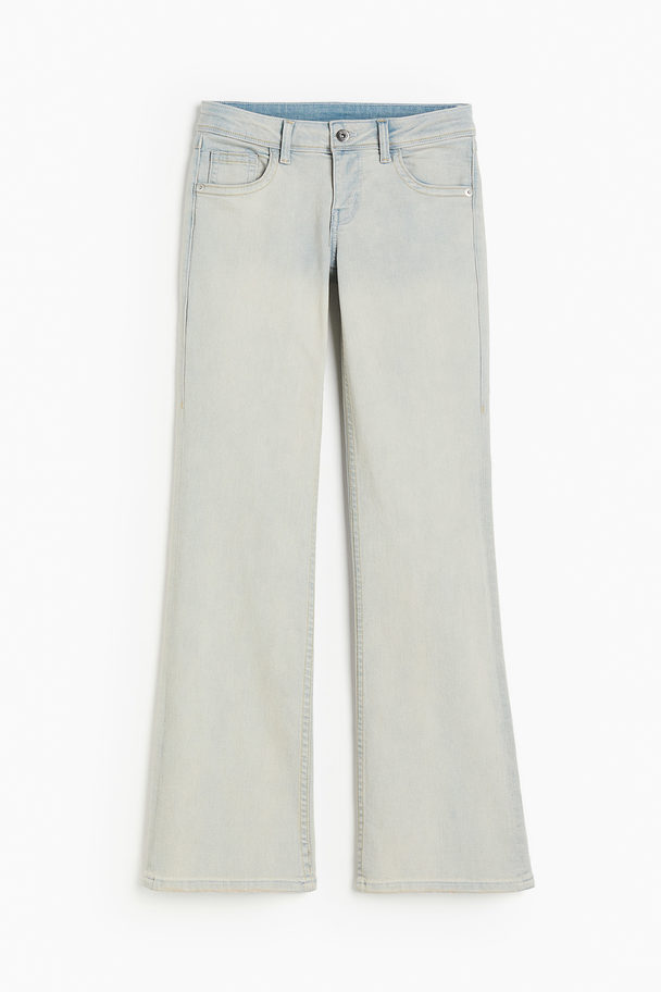 H&M Flared Low Jeans Ljus Denimblå