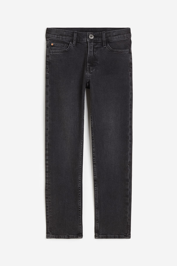 H&M Comfort Stretch Slim Fit Jeans Donkergrijs