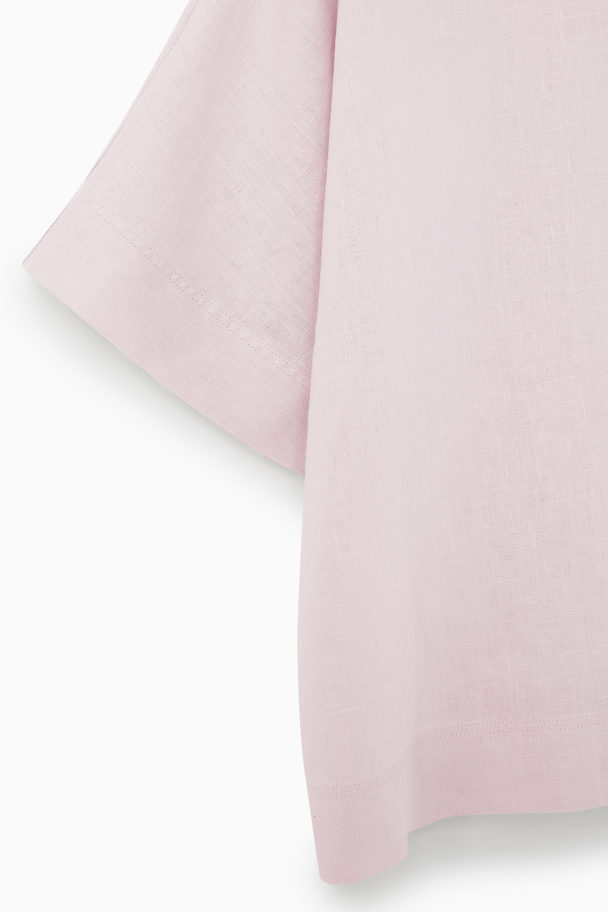 COS Short-sleeved Linen Shirt Lilac