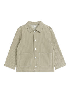 Overshirt mit Hickory-Streifen Khaki