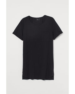 Lang T-shirt Zwart