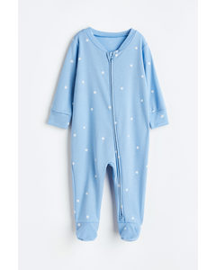 Pyjamapakje Met Print Lichtblauw/stippen