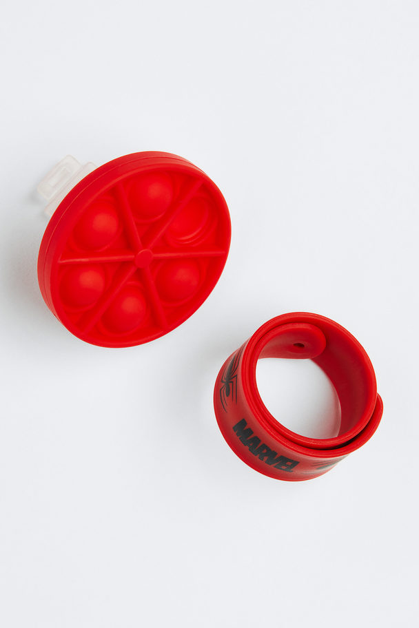 H&M Push And Pop Bubble Bracelet Red/spider-man