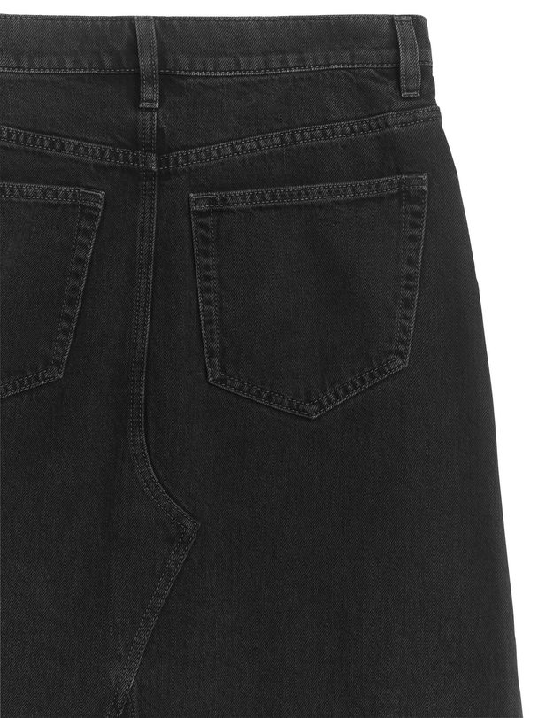 ARKET Maxi Denim Skirt Black