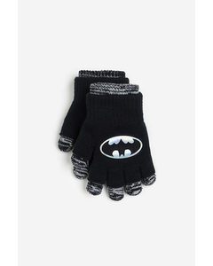 Handschoenen/vingerloze Handschoenen Zwart/batman